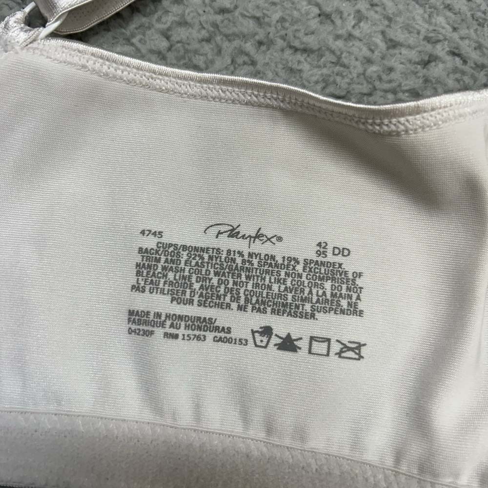 Playtex Bra 42DD T-Shirt Bra 4745 18 Hour Ultimate Lift & Support Wireless Bra - Picture 8 of 9